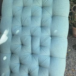 Living Spaces Tufted Ottoman  