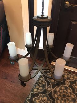 Indoor outdoor led chandelier