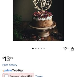 Cake Topper-Mr & Mrs