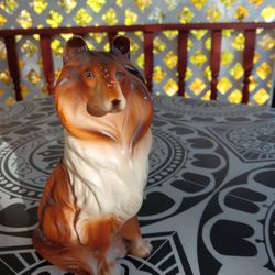 Napcoware Vintage Collie Porcelain Figurine 