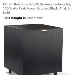 Klipsch Reference 8 Inch Subwoofer 