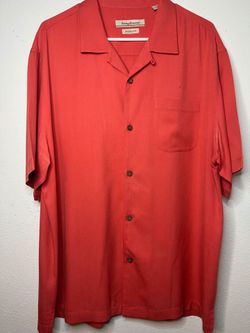 Tommy Bahama Mens Large Short Sleeve Button-Down Shirt