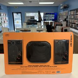 Skullcandy Kilo Wireless Bluetooth Double Speaker Set with Case Bundle, 2-pack New 