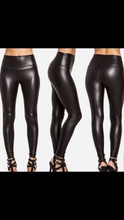 Womens Black Liquid Leggings