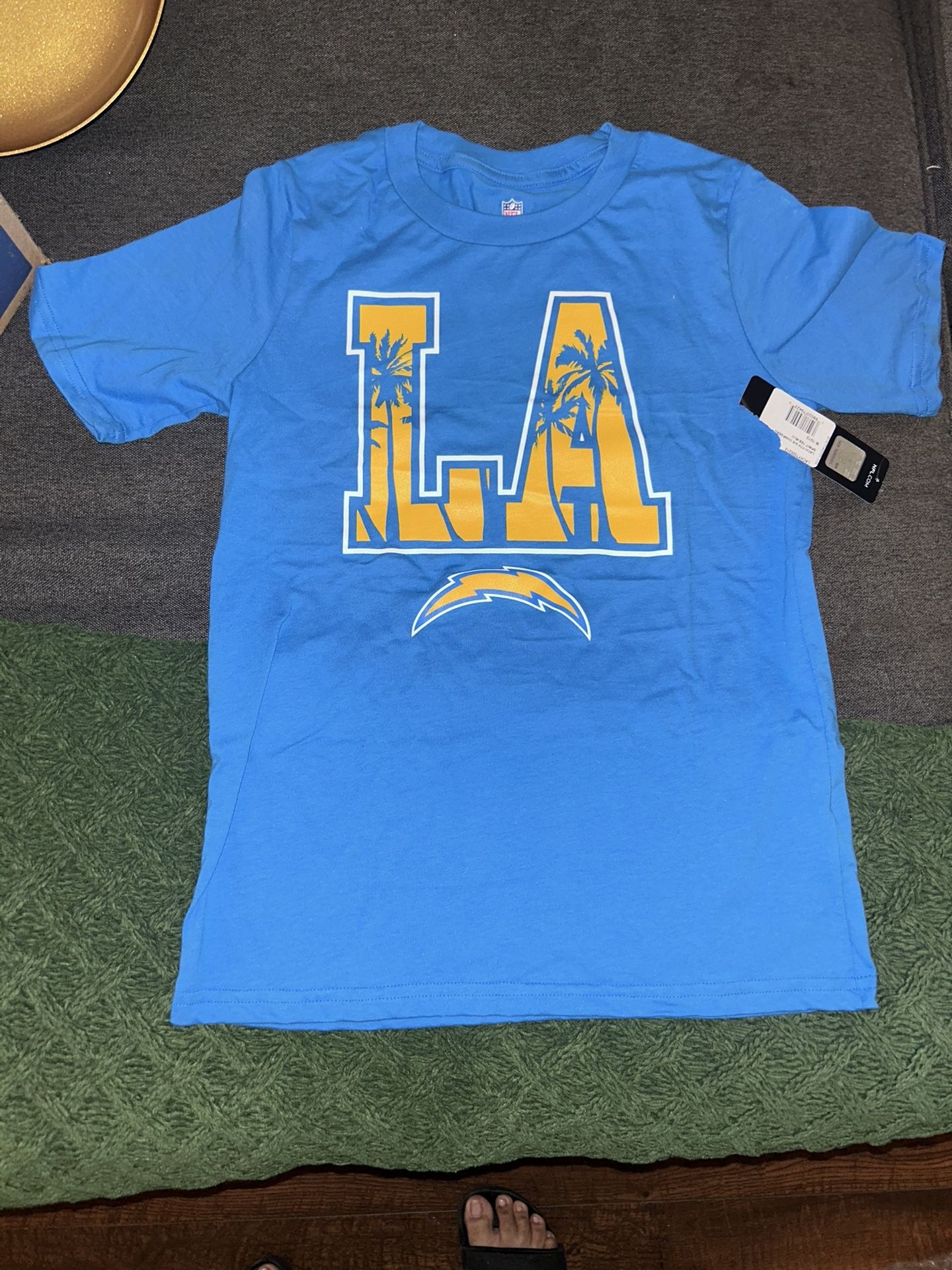 2, 10-12 Size LA Chargers Shirts youth