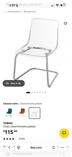 Tobias ikea chair $70 each set of 4