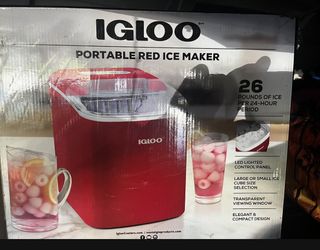 IGloo PORTABLE RED ICE MAKER