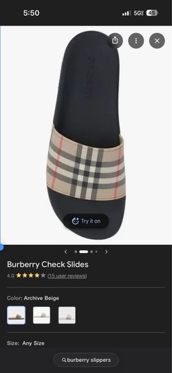 Burberry slides