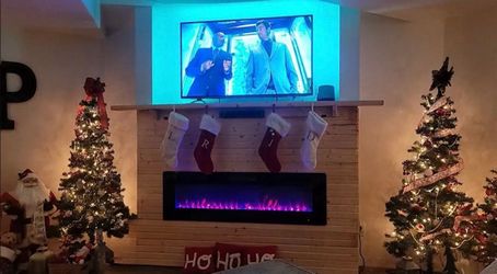 R.W.FLAME 36" Electric Fireplace Heater – Very Good Condition