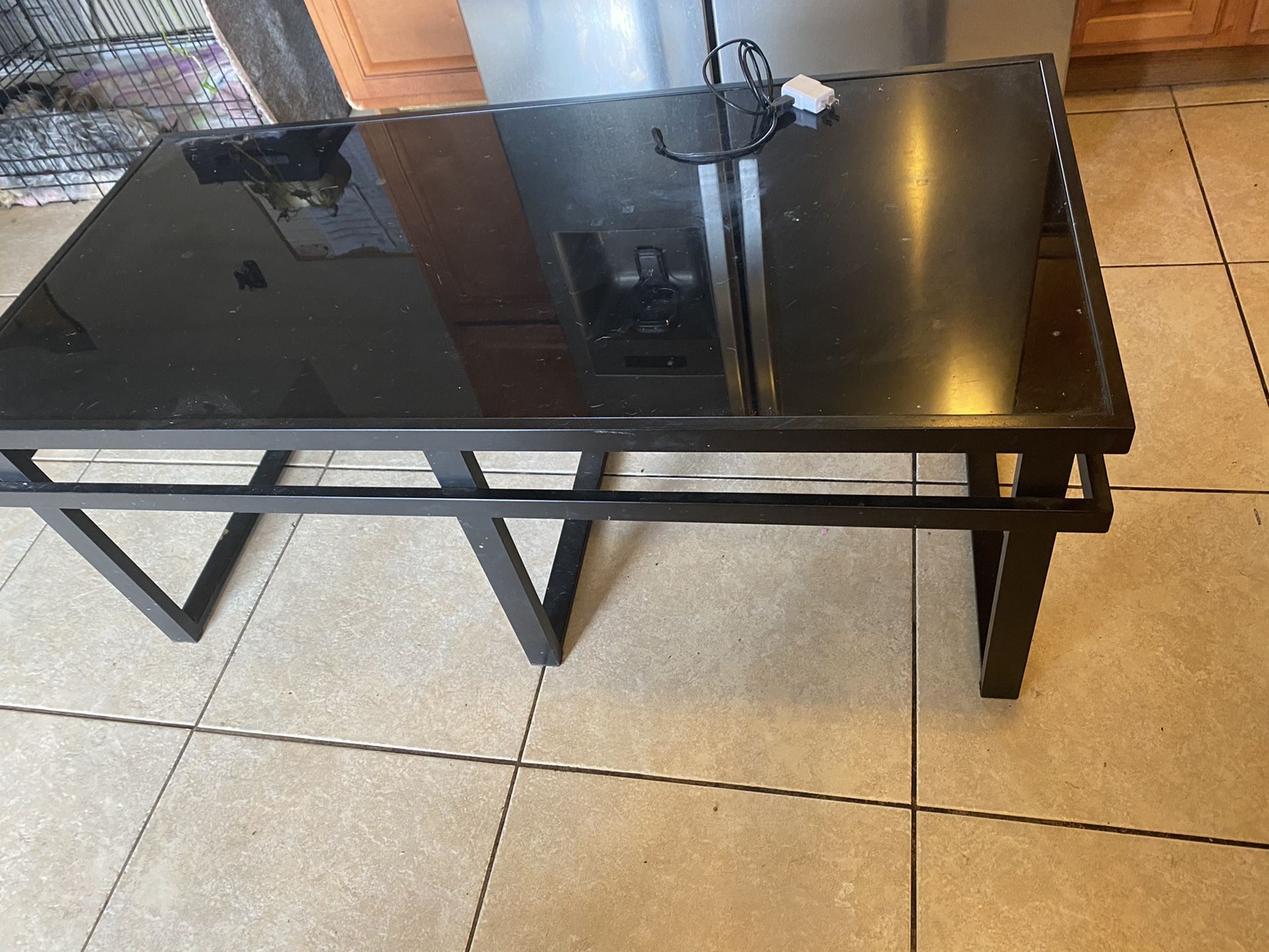 Free glass coffee table