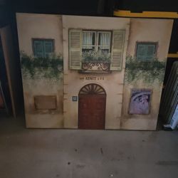 BIG CANVAS PICTURE  , GREAT CONDITION  . $ 30.00  