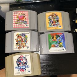 Japenese N64 game carts EACH