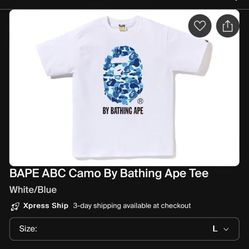 Blue Bape Camo Tshirt