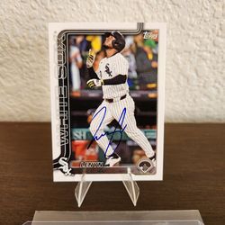 Topps 2025 Series 2 Lenyn Sosa Hard signed Card #663, Chicago White Sox,  READ