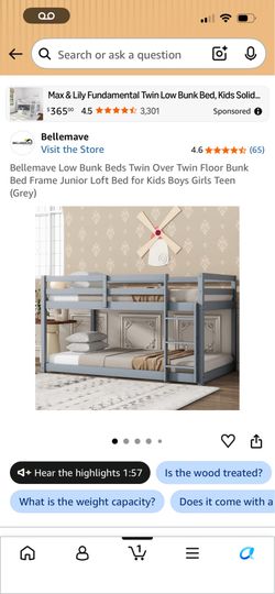 Nice grey bunk bed good shape