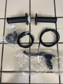 New Throttle Kit with Grips & Brake Lever/Cable For Minibikes & Go Carts.