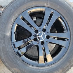 OEM 18" MERCEDES BENZ ML350 Black Wheels With NEXXEN Tires 