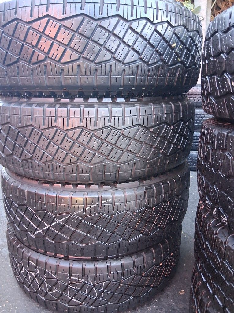 Tengo un set de llantas en muy buenas condiciones marca Good Year LT285/65 R18 Instalacion y Balanceo Por El Mismo Precio 