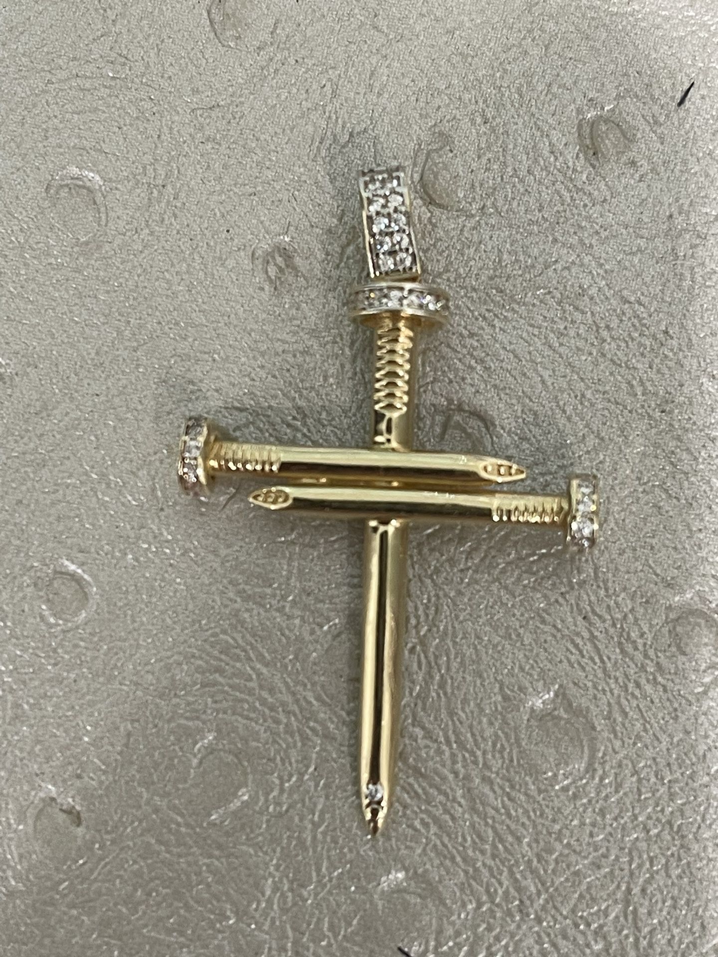 14k gold cross chain pendant - New 