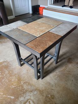 Tile Top Accent Side Table