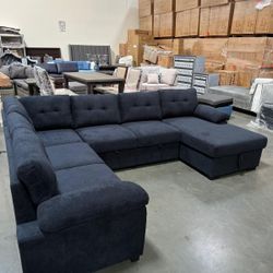 New! Upholstered Large Sectional sofa Bed, Sectional, Sofa, Sofabed, Sofa Bed, Sleeper Sofa, Sectional Sofa With Pull-out Bed, Large Sofa With Storage