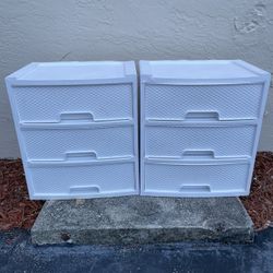 3 Drawer Dresser Storage Plastic Organizer