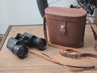 Nippon Kogaku Novar 7x 50 Binoculars, Early Production, Marked Made In Occupied Japan