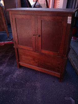 Old real wood cabinet