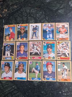 1987 Topps Baseball (15 Cards)