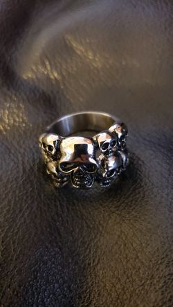 Stainless skull ring