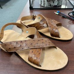 Nuevos Huaraches De Piel Original Cruzados Para Hombre