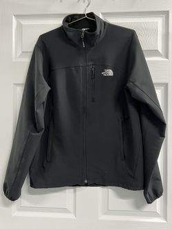 The North Face Men's Black Softshell Full Zip Jacket - Size Medium - VGUC 