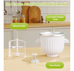 Kitchen aid ice cream attachment