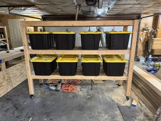 Shelf System With Locking Casters 