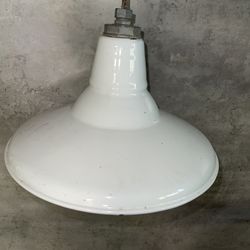 Vintage Benjamin Porcelain Ceramic Industrial Light Fixture 