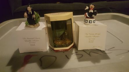 Disney Lenox thimble and tiny kingdom figurine