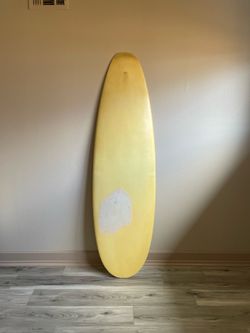 6’1 flex tail displacement hull by Stretch w/ Liddle fin