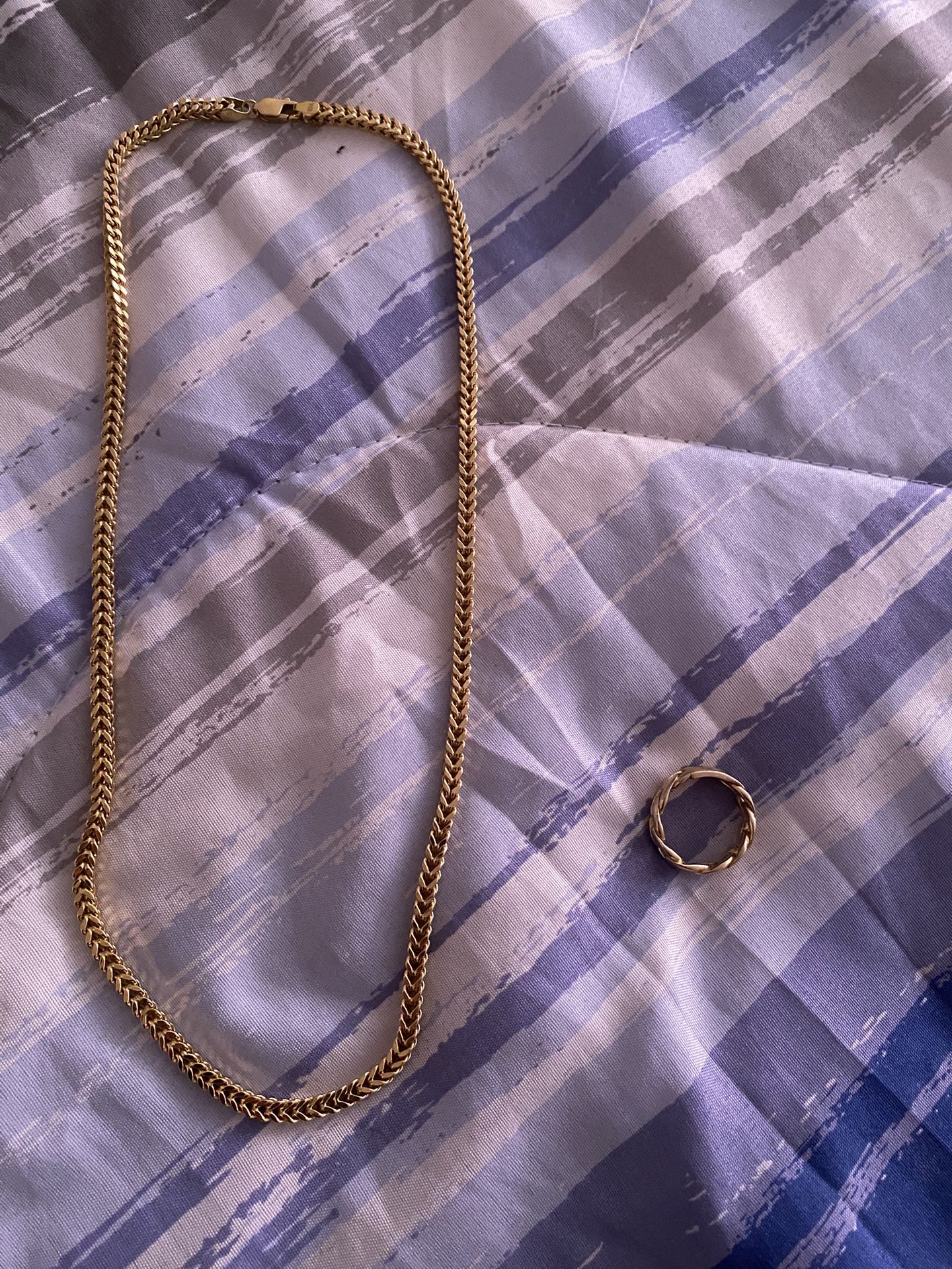 10k Gold Chain + Gold ring