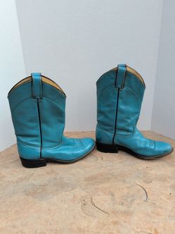 Turquoise cowboy boots