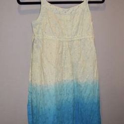 Justice Blue and Green Ombré Sundress 