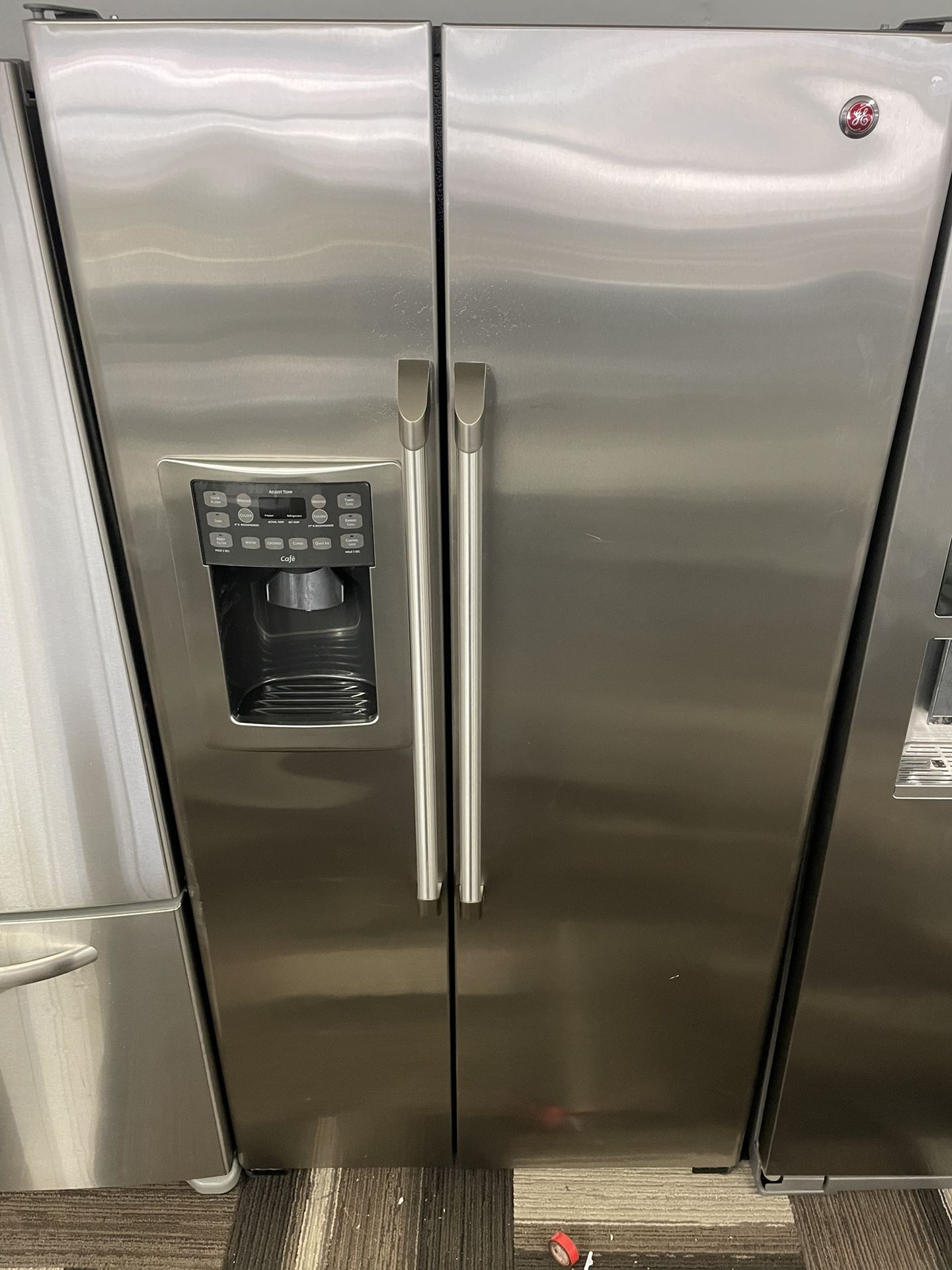 Stainless steel, GE café counter depth refrigerator