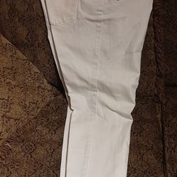 Women's White Denim Pants  Size 12