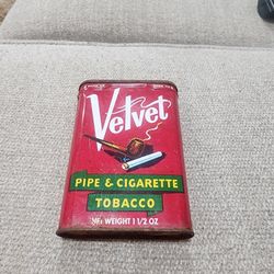 Velvet Pipe Tobacco Tin.