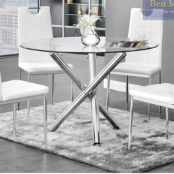 Tax Refund Sale 💥White 5pcs Round Dinette Set
