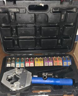 Hydraulic AC Hose Crimper Kit 71500 with Snap-On 7 Dies
Manual Handheld ac line crimping tool for AC Hose, Auto A/C Line Air Conditioning Repair Tool
