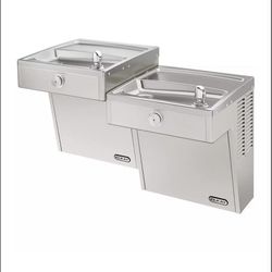 Elkay Wall-Mounted Drinking Fountain used.