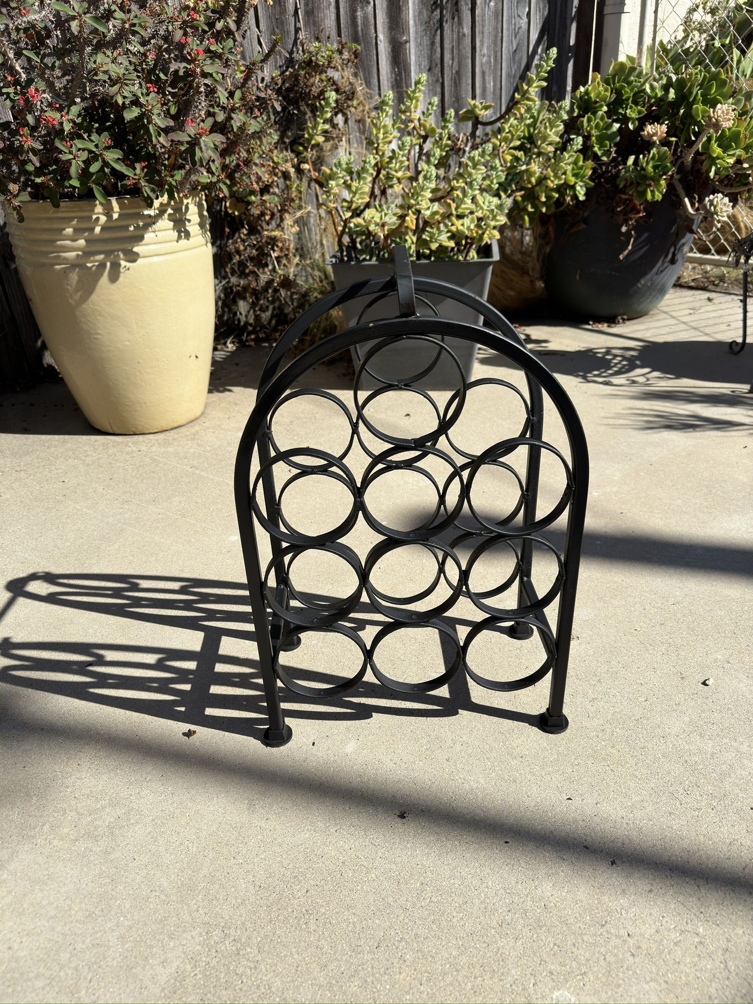Wrought Iron Wine Rack
