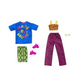 Barbie Clothes, Vibrant Fashion and Accessory 2-Pack