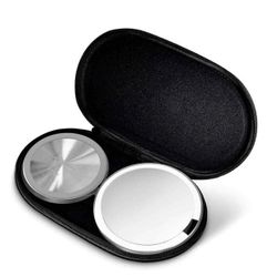 simplehuman 5" Round Rechargeable Mini Travel Sensor Makeup Mirror