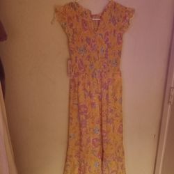 Stretch Top Nannete Lepor Yellow Floral Sundress With Tags (4)